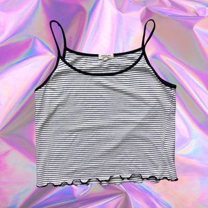 7/$45 Striped Spaghetti Strap Tank Top Basic NWOT